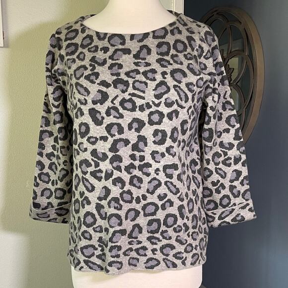 Tahari Leopard Print Sweater XL - Picture 1 of 4